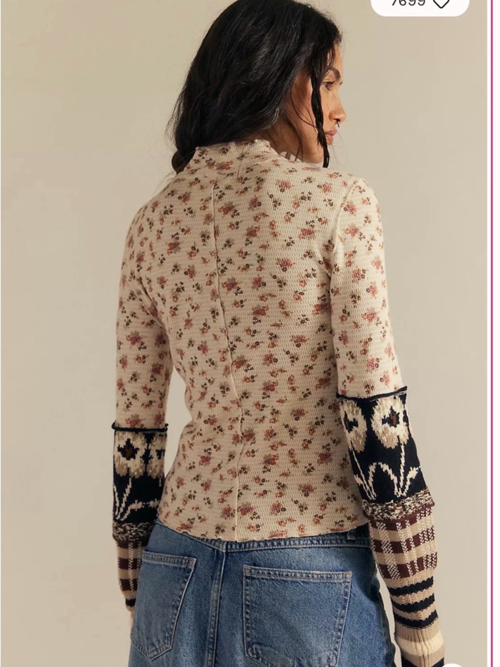 Free People We The Free Bold Bowery Cuff. NWT. Snow combo - Picture 3 of 4